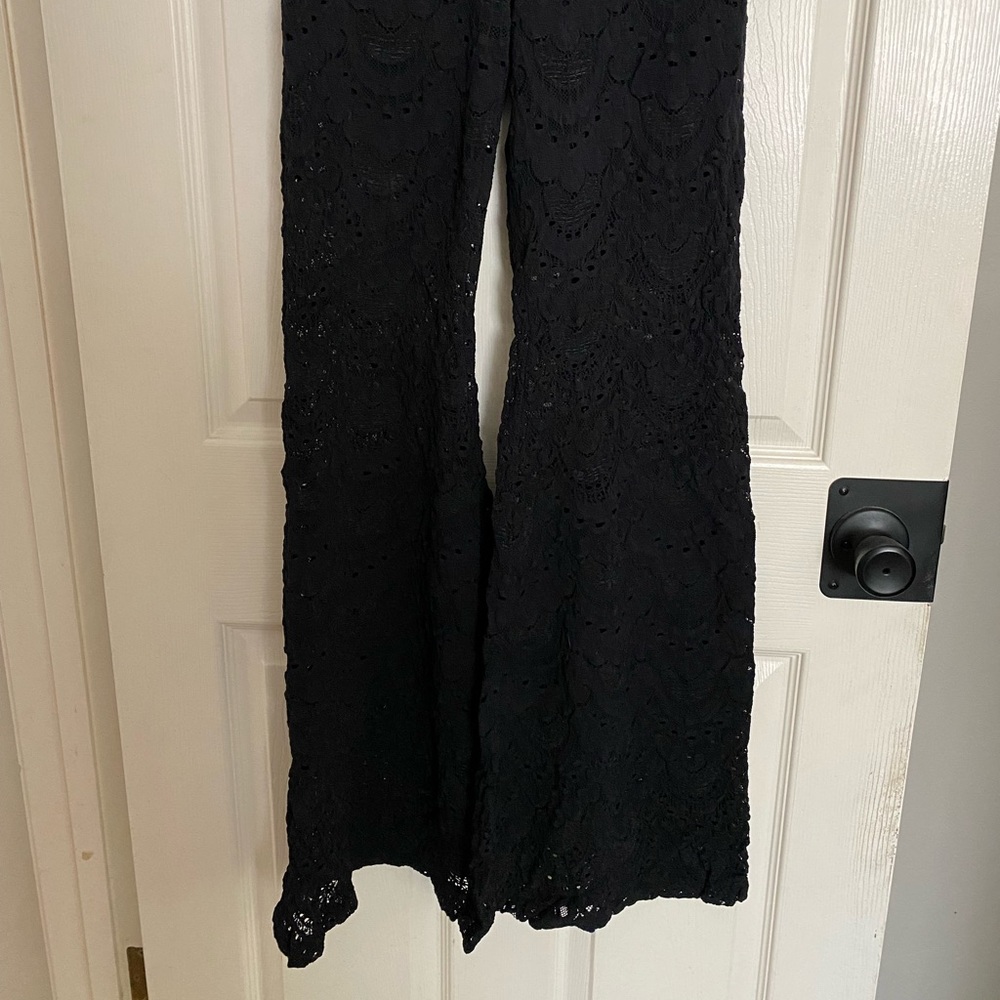 Nightcap Spanish Lace Black Pants